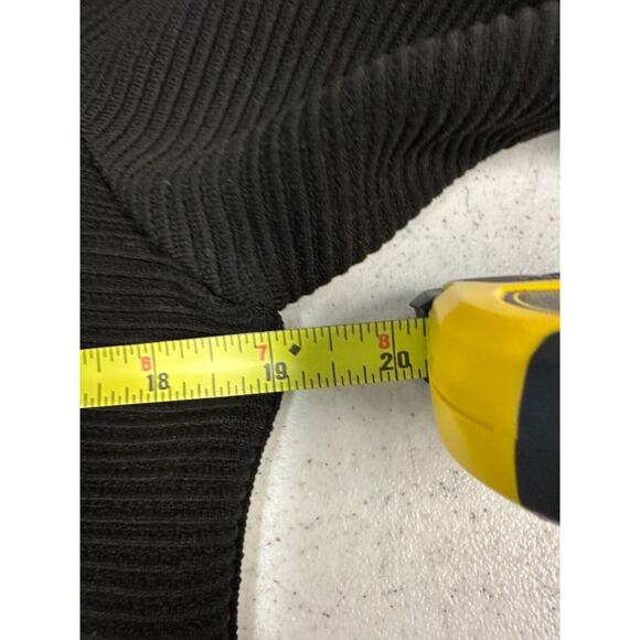 NEW Newland Mens Full Zip Ski Base Jacket Sweater size M Italy Black Ribbed - Picture 5 of 6